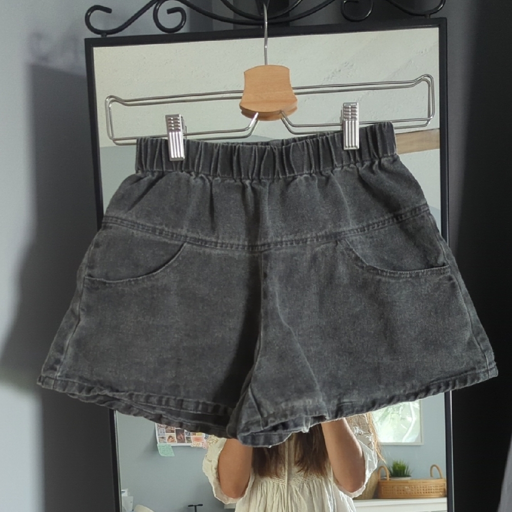 POL Charcoal Denim Shorts S